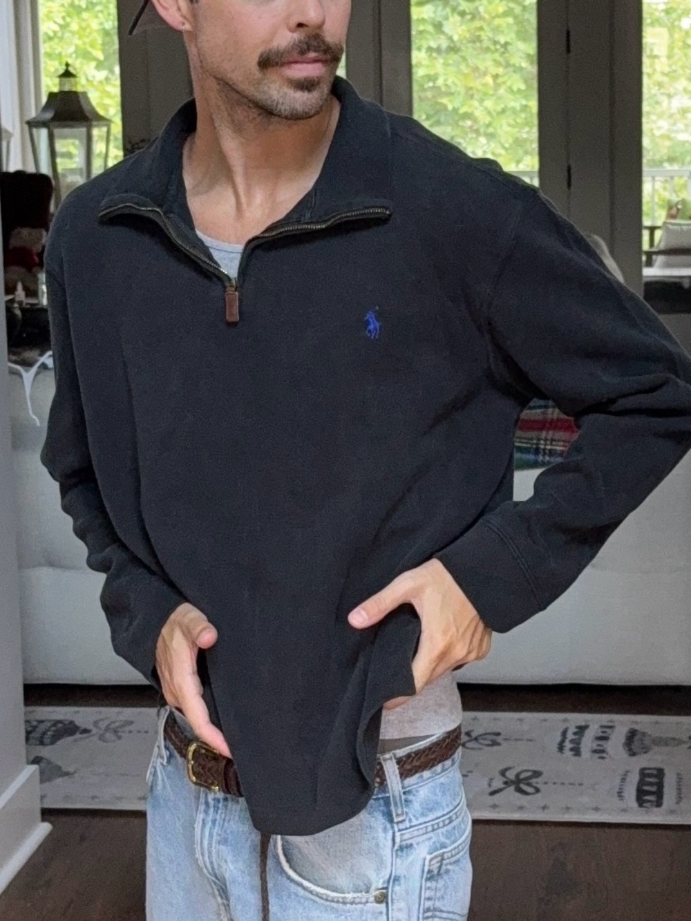 Polo Ralph Lauren Black Quarter Zip 🐎